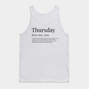 Thursday Definition Tank Top